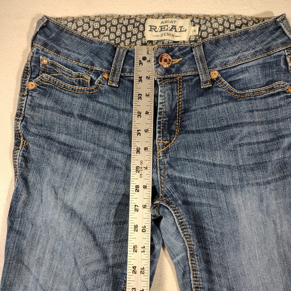 Ariat Jeans Womens Size 28R REAL Rosa Boot Cut Western Cowgirl 10027713 - Picture 6 of 15